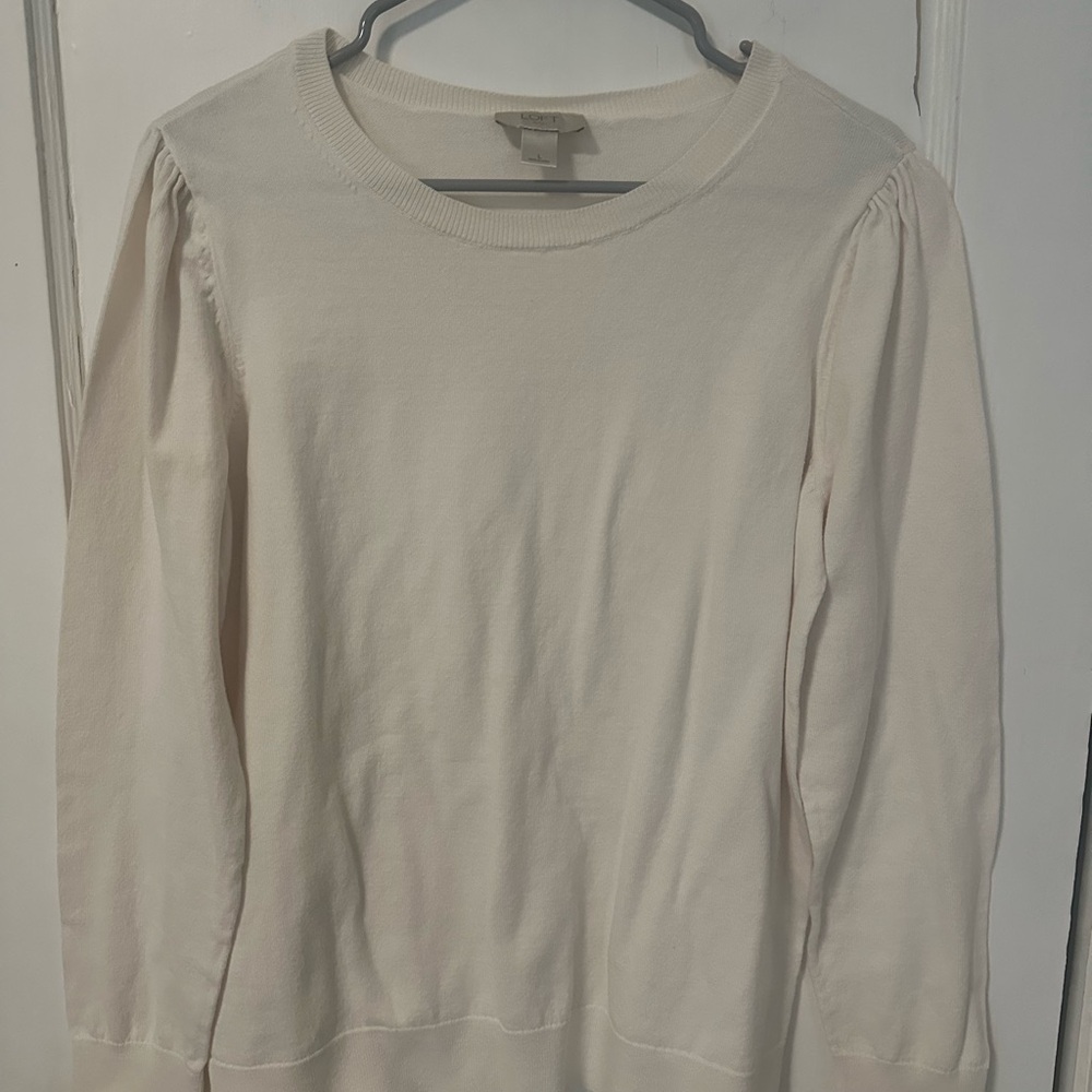 Chic Loft Cream Pullover Top